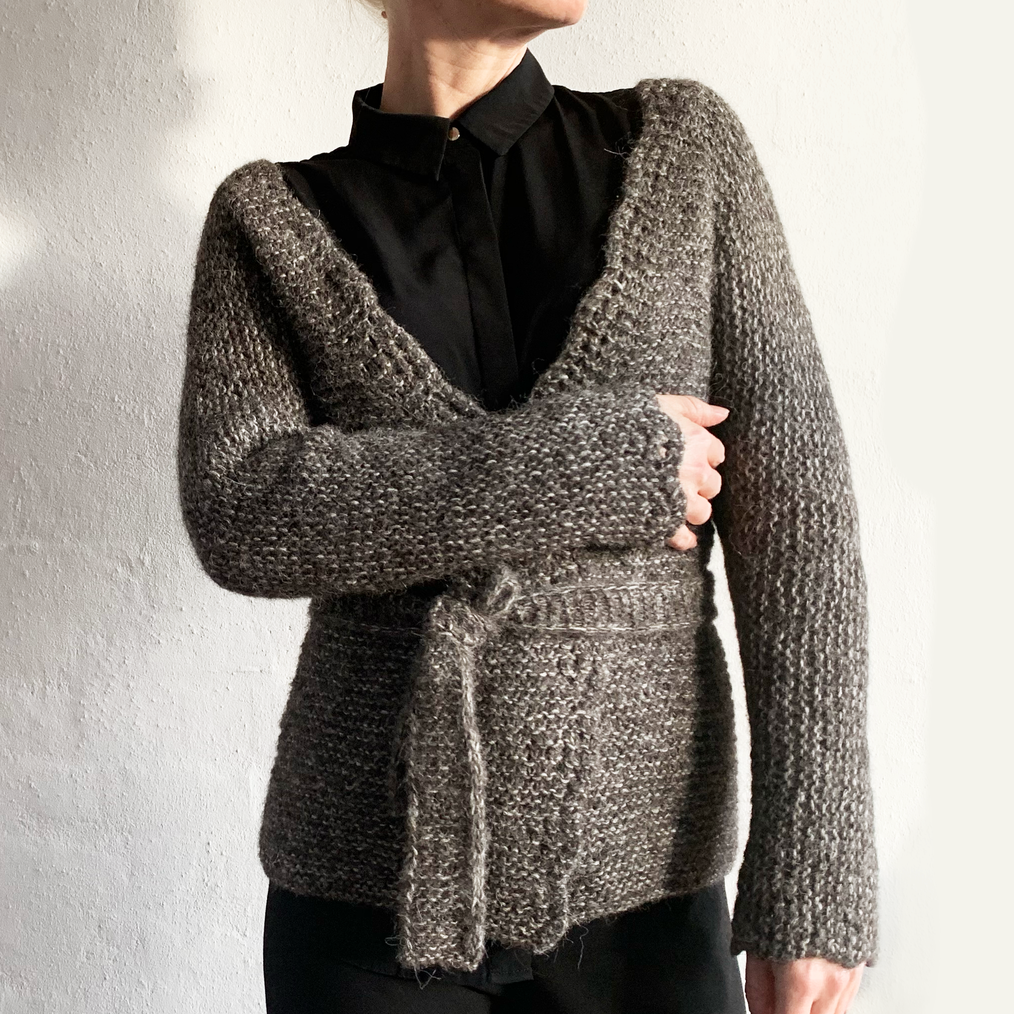 Scalloped cardigan sales