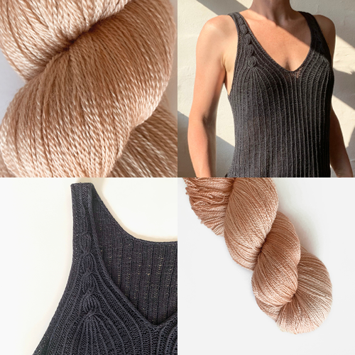 Cascade Tank Top - KIT - Tonal Silk Lace
