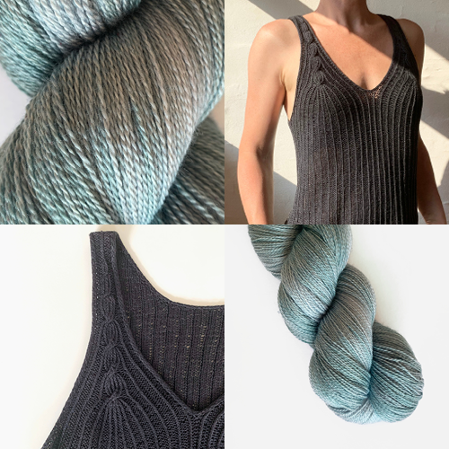 Cascade Tank Top - KIT - Tonal Silk Lace