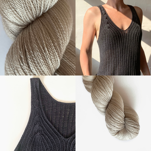 Cascade Tank Top - KIT - Tonal Silk Lace