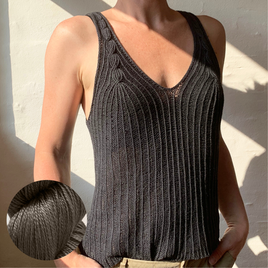 Cascade Tank Top - KIT - Tonal Pure Silk