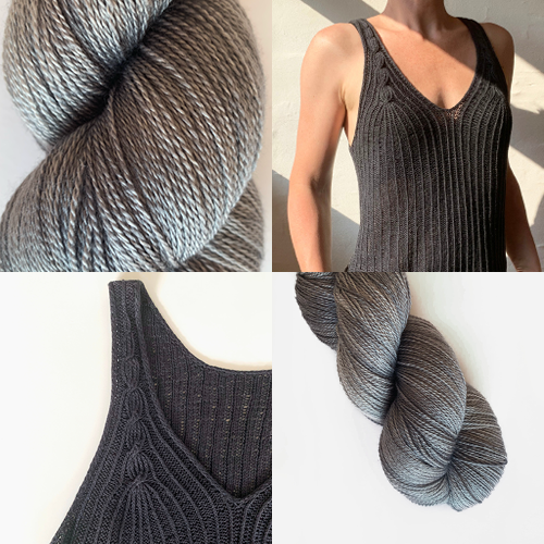 Cascade Tank Top - KIT - Tonal Silk Lace