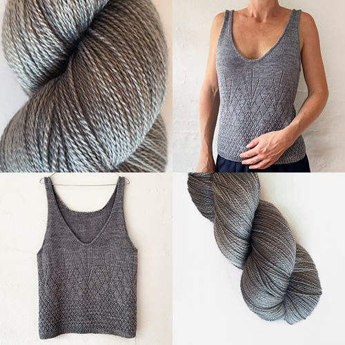 On the Rocks Tank Top Light - KIT - Tonal Silk Lace