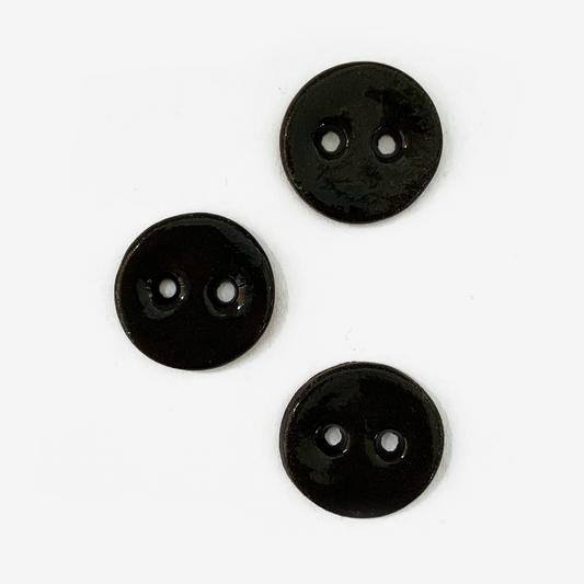 Piano Black - Ceramic Buttons